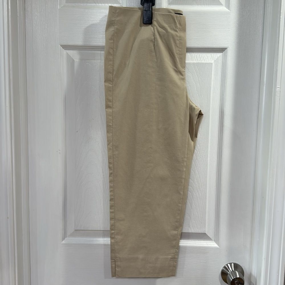 ROBELL MARIE 07 STRETCH CROPPED TROUSERS. BEIGE.